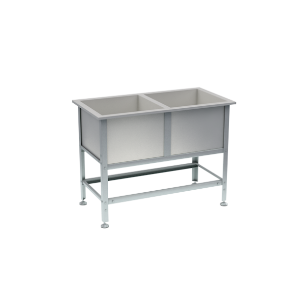 Ванна моечна 2 мойки 870x1210x630 [16766]