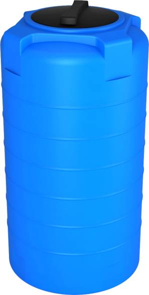 Емкость пластиковая вертикальная цилиндрическая для воды, 300 л, синий [Т 300]