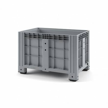 Крупногабаритный сплошной пластиковый контейнер на ножках IBOX, 1200х800x800 мм, серый [11.602F.92.PE.C10]