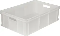 Ящик пластиковый сплошной, 600×400×180 мм, 35 л, зелёный [706.03.01]