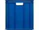 Ящик пластиковый сплошной, 600x400x410 мм, 84 л, синий [203-2]
