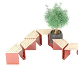 Скамейка вокруг дерева «Эраунд 6» «Эраунд 4» - 9 секций