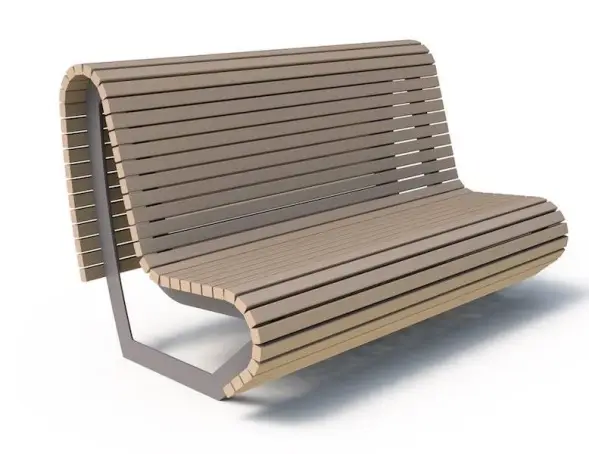 Скамейка стальная «Парабола» 1,5 м