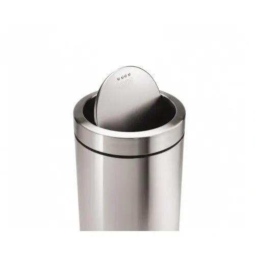 Урна Ву-Тенг, 365х830 мм, шлифованная, кольцо под пакет, 80 л