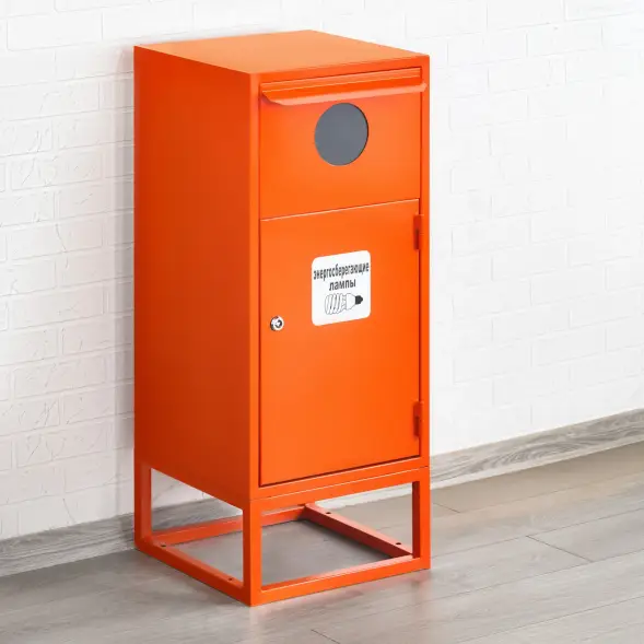 Контейнер для сбора, накопления и хранения отработанных энергосберегающих ламп и ртутных термометров КЛБ-1 КЛБ-1 наклейка Ртутные лампы