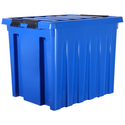 Контейнер с крышкой и клипсами Rox Box Original, 50 л, 500x390x400 мм, синий [050-00.06]