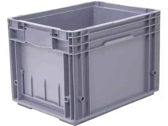 Евроконтейнер пластиковый перфорированный KLT 4280, 396x297x280 мм, 24.1 л, серый