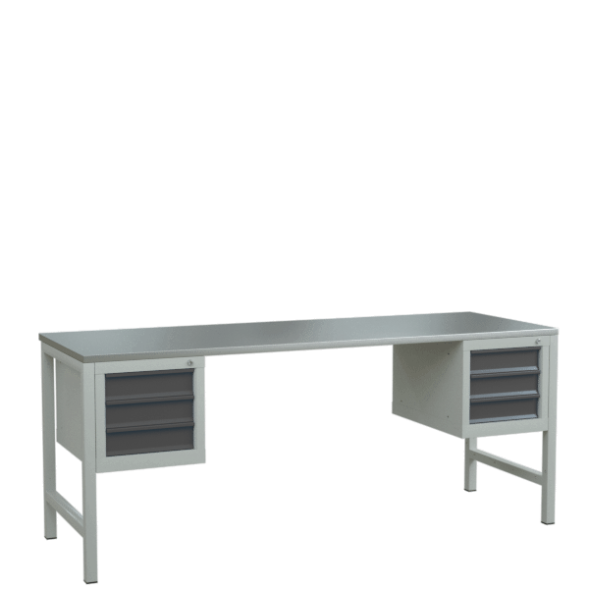 Верстак 2000 с 2 подвесными тумбами с 3 ящиками [9568]