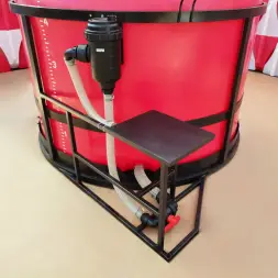 Комплект ПОЛНОГО слива с фильтром и площадкой для мотопомпы G2 на одну емкость TRF