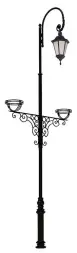 Фонарный столб А-10 со светильником и кашпо 5,519 м