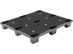 Паллет (поддон) пластиковый перфорированный вкладываемый на ножках, 1200х1000х140 мм, серый [12001000140-02]