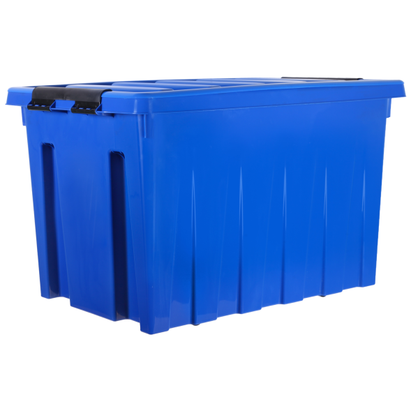 Контейнер с крышкой и клипсами Rox Box Original, 70 л, 580x390x360 мм, синий [070-00.06]