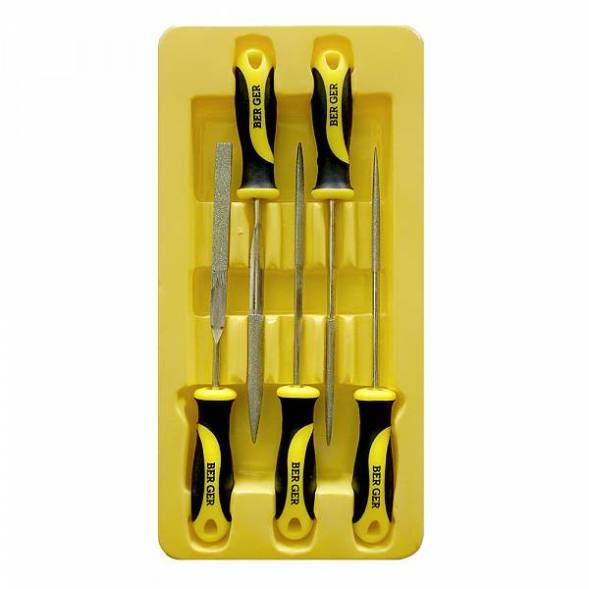 Набор надфилей с алмазным напылением 5 предметов BERGER