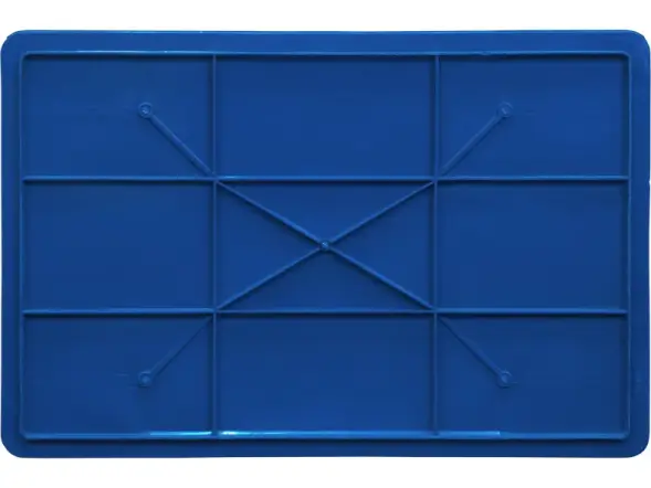 Ящик пластиковый перфорированный, 600x400x410 мм, 84 л, синий [203]