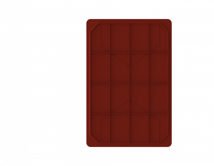 Ящик пластиковый универсальный пищевой с перфорированными стенками и сплошным дном, 600х400х259 мм, красный [12.435Lе.40.PE]