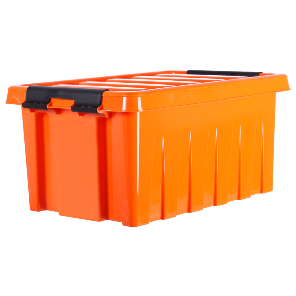 Контейнер с крышкой и клипсами Rox Box Original, 8 л, 335x220x155 мм, оранжевый [008-00.12]