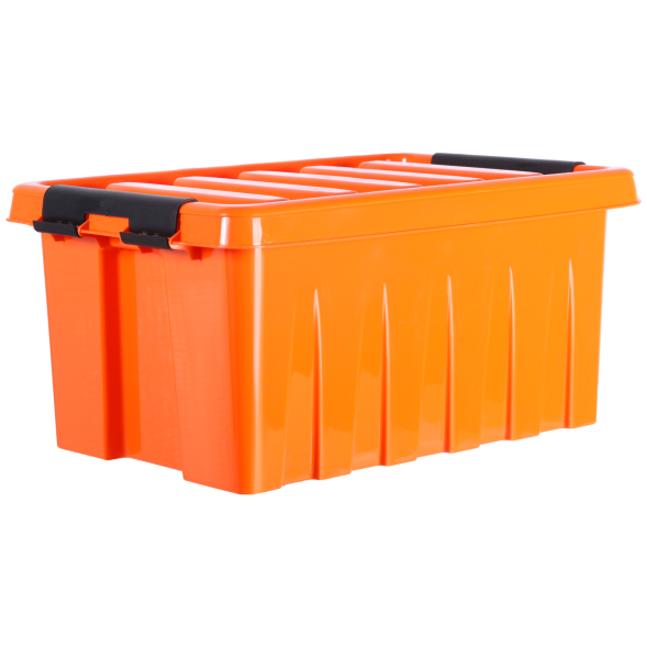 Контейнер с крышкой и клипсами Rox Box Original, 8 л, 335x220x155 мм, оранжевый [008-00.12]