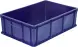 Ящик пластиковый сплошной, 600×400×180 мм, 35 л, синий [706.03.02]