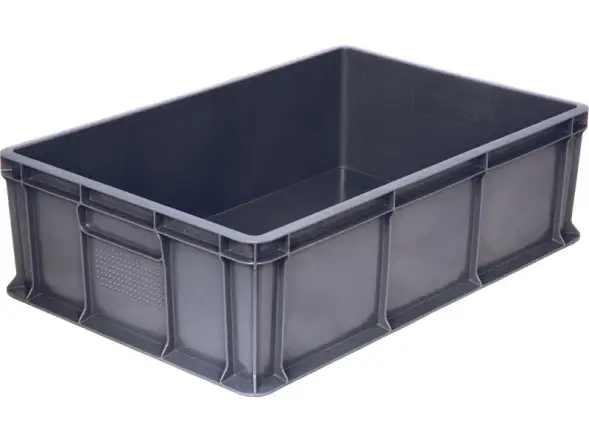 Ящик пластиковый сплошной, 600×400×180 мм, 35 л, синий [706.03.02]