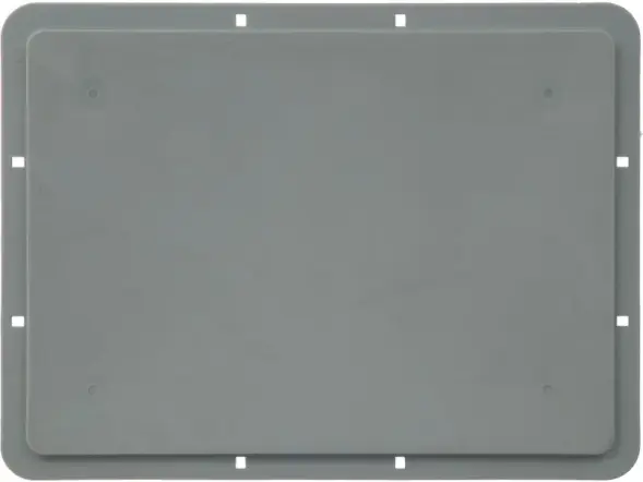 Ящик сплошной 400x300x220 мм, 21 л, серый, sku: ЕС 4322.2