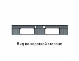 Паллет (поддон) пластиковый усиленный перфорированный на 3-х полозьях, 1210х810х151 мм, черный [02.120.91.T204]