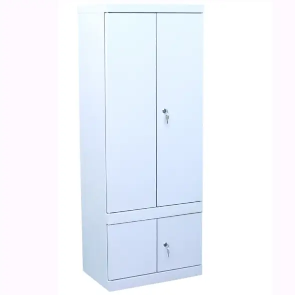 Шкаф картотечный ШК-4-Д4 530x350x1400 мм Светло-серый