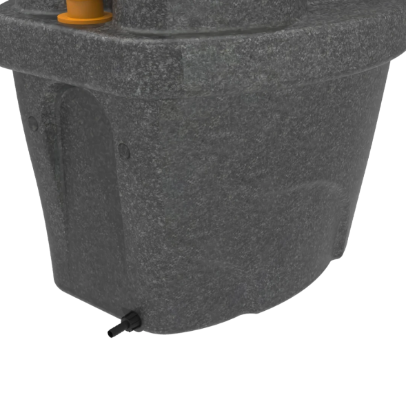 Торфяной туалет Rostok с термосиденьем черный гранит