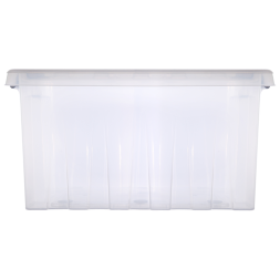 Контейнер с крышкой и клипсами Rox Box Original, 36 л, 500×390×250 мм, прозрачный