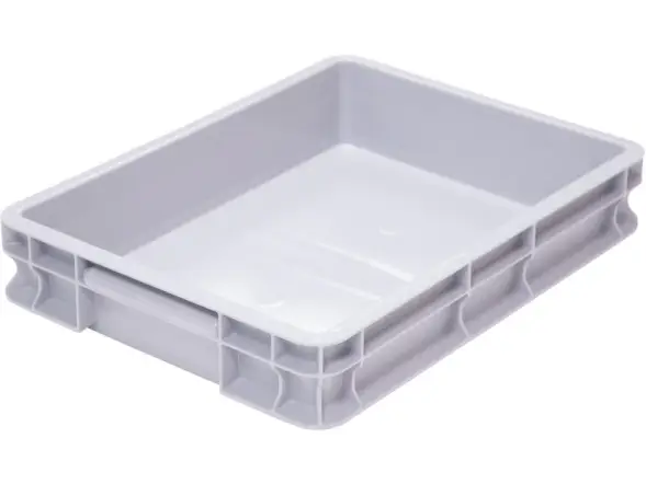 Ящик пластиковый сплошной, 400×300×75 мм, 6.4 л, синий [700.03.02 ГД]