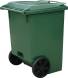 Мусорный контейнер на колёсах, 370 л, желтый