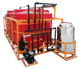 Мобильный растворный узел 3" 12000 л (2х6000 л)