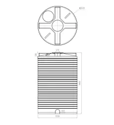 Емкость вертикальная 15000л