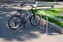Велопарковка «Квадро» из нержавеющей стали