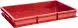 Ящик пластиковый сплошной, 600x400x75 мм, 15 л, красный [424]