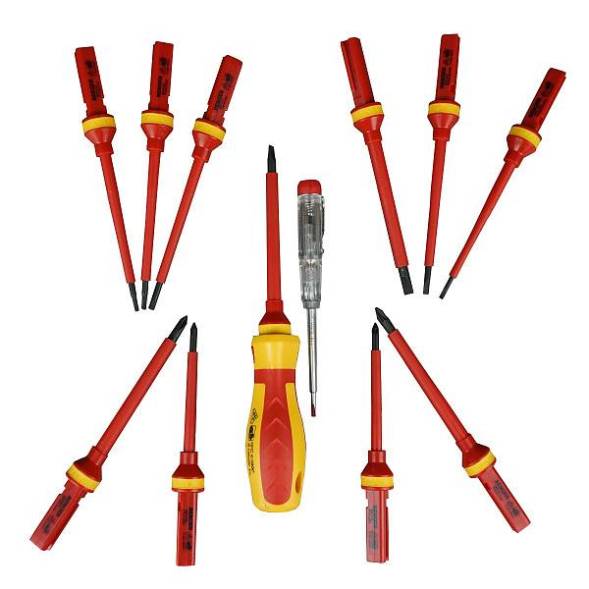 Набор отверток диэлектрических 13 предметов до 1000V BERGER