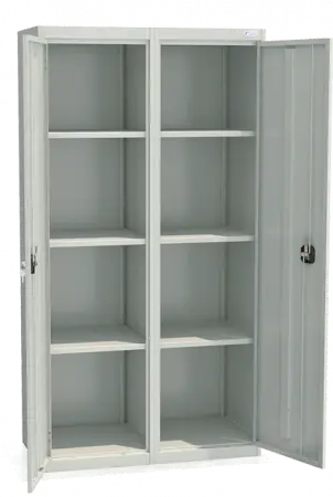Шкаф архивный ШХА-100(50) 1850x970x500 мм Светло-серый