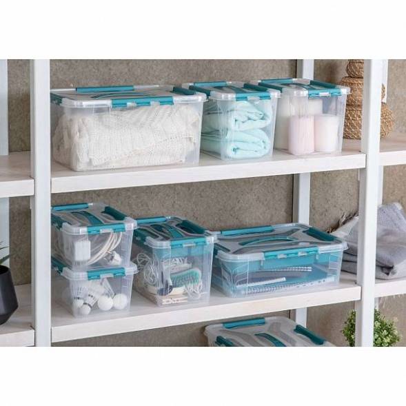 Ящик универсальный с замками и вставкой-органайзером Grand box, 390x290x180мм, 15,3л