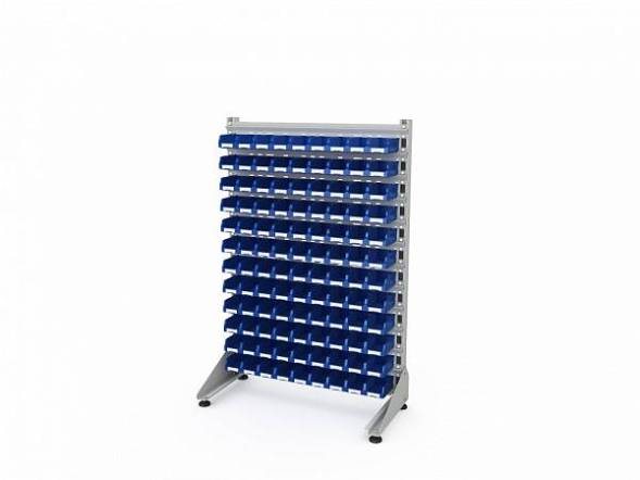 Стеллаж для пластиковых лотков ДВК SORTEX односторонний 1500x1000x450.01