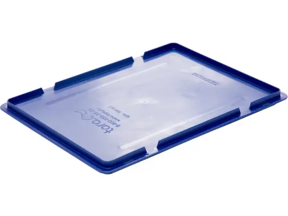 Крышка для пластикового евроконтейнера KLT, 400х300 мм, синий [500 KLT]