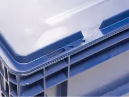 Крышка для пластикового евроконтейнера KLT, 400х300 мм, синий [500 KLT]