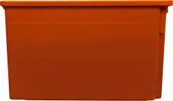 Ящик пластиковый сплошной, 600x400x350 мм, 63 л, красный [603]