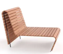 Парковый лежак 2 1,4 м (композит)