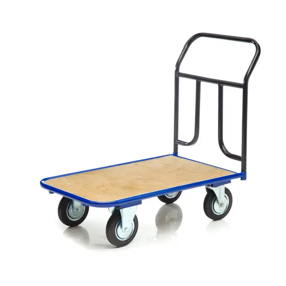Тележка платформенная Стелла-техник КПТ-500-200-К, с фанерой, 600х1000мм