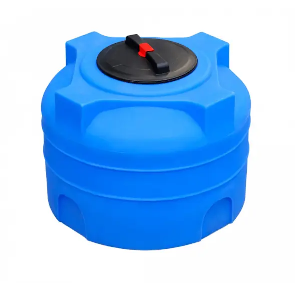 Емкость вертикальная 200л синяя
