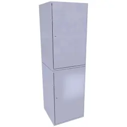 Шкаф для хранения бронежилетов и касок 2000x600x600 мм Светло-серый