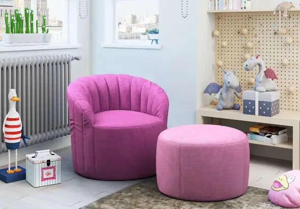 Пуф Шелл Солнце ткань Вельвет-люкс