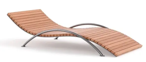 Парковый лежак 4