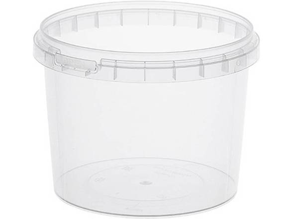 Контейнер п/п 0,7л. круглый, d-122 мм, с прозрачной крышкой