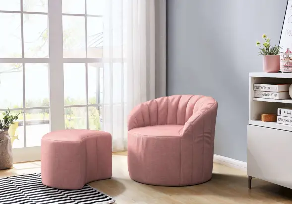 Пуф Шелл Луна ткань Вельвет-люкс