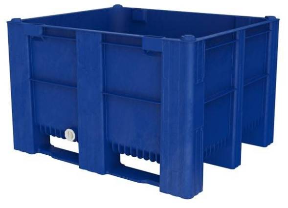 Большой пластиковый контейнер Type 1000-ACE, сплошной с дренажным портом